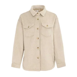 Miso - Hemd für Damen, Wolle, Langärmlig (Beige)
