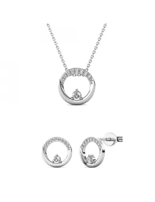 Clarine Set - Silber und Kristall