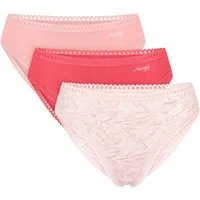 sloggi Midislip 3er Pack GO Crush (Spar-Set, 3-St) Slip - Baumwolle - Atmungsaktiv - Komfortabel und atmungsaktiv