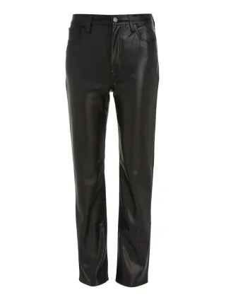 Tommy Jeans - Hose aus Kunstleder schwarz - Gr. - 30