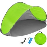 tectake Strandmuschel Pop-Up Strandmuschel, Personen: 2, selbstaufbauend mit Fiberglasgestänge