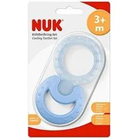 NUK Beißring NUK Kühlbeißring 2-teilig zur Massage & Kühlung made in Germany