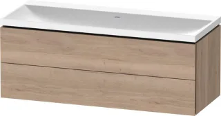 Duravit L-Cube Waschtisch-Set cbonded wandhängend 1200x480x480 Ei Marmoriert LC6953N55550000