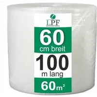 LPF dieLUFTPOLSTERFOLIE Schutzfolie Luftpolsterfolie 60 cm x 100 m Blasenfolie Verpackungsfolie