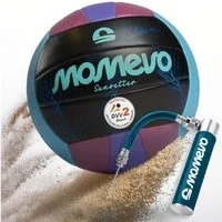 Momevo Beachvolleyball Offizieller Beachvolleyball - DVV zertifiziert, weich und robust, tolle Geschenkidee
