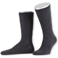 Lusana Trachtensocken Trachtensocken - LN3524 - anthrazit, braun, weiß