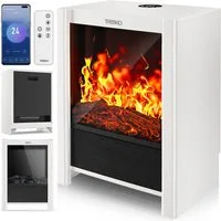 TRESKO Elektrokamin TRESKO® Elektrokamin mit Heizung & Fernbedienung 2000W, WiFi App, mit Heizung & Fernbedienung 2000W, WiFi App Kamin