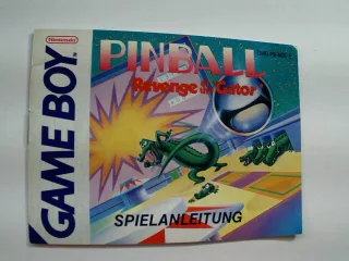 Pinball: Revenge of the Gator [Nintendo Game Boy] Spielanleitung