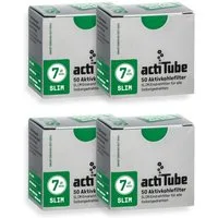 ActiTube Aktivkohlefilter slim Filter 6mm oder 7mm Drehfilter + Transporthülle, made in Germany