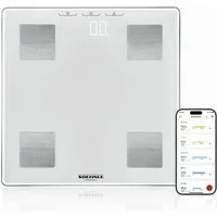 Soehnle Körper-Analyse-Waage Körperanalysewaage Shape Sense Connect Lite, 1-tlg., Gewicht, Fett-, Wasser- und Muskelanteil, BMI und Kalorienbedarf