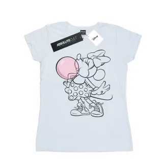 Disney - "Minnie Mouse Gum Bubble" T-Shirt für Damen (Weiß)