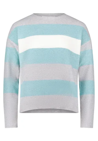 Betty & Co - Strickpullover mint/grey - Gr. - 46