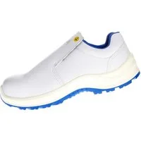 PRO FIT 120 ESD Sicherheitsschuhe S2 "Arctos white low", weiß/blau, Arbeitsschuh (1, Paar) Zehenschutzkappe, Atmungsaktiv, für Arbeiten im Weißbereich
