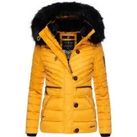 Navahoo Winterjacke Wisteriaa Warm gefütterte Steppjacke mit Kunstfell-Kapuze