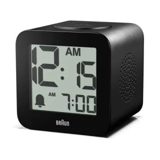 Braun BC 25 BP schwarz Quarzwecker mit Sprachausgabe