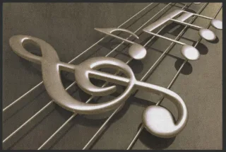 Fussmatte Musik 6156 | Größe: 60 cm x 45 cm