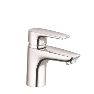 KLUDI PURE & SOLID Waschtisch-Einhandmischer 75 ohne Ablaufgarnitur chrom 340280575