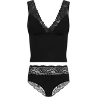 Evoni Set: Tanktop Wäsche Set Spitze