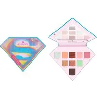 Essence Lidschatten-Palette Superman eyeshadow palette, Hochpigmentiert mit matten, schimmernden und metallischen Texturen.