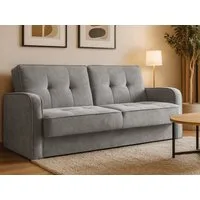 Beautysofa Schlafsofa PAVO 3-Sitzer mit Armlehnen, mit Bettfunktion und Bettkasen