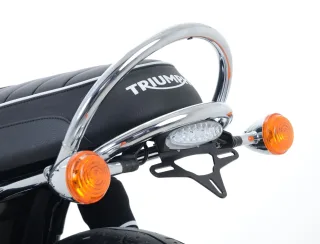R&amp;G Kennzeichenhalter Heckumbau Triumph Bonneville 1200 T120 Bj.2016-2025 +Rücklicht eintragungsfrei