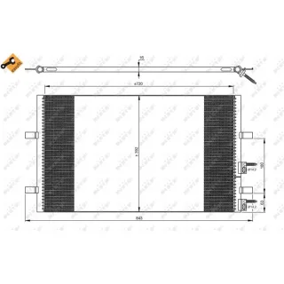 NRF Klimakondensator Ford Transit 2,2 2,3 2,4 3,2 TDCi
