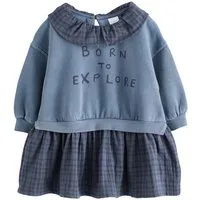 Next Jerseykleid Sweatshirt-Kleid in Lagenoptik (1-tlg)