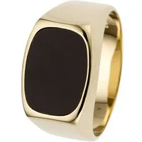 JOBO Fingerring, 585 Gold mit Onyx