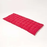 Homescapes Stuhlkissen 2-Sitzer Bankauflage, 100% Baumwolle, rot