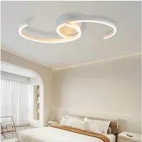ZMH Deckenleuchten Schlafzimmer Deckenlampe 2 Mondschnur Design Deko Büro 3000K, Kreatives Design, LED fest integriert, Warmweiß, 25W