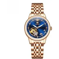 OLEVS Automatikuhr OLEVS Damen Uhr Automatik Metallarmband – Roségold