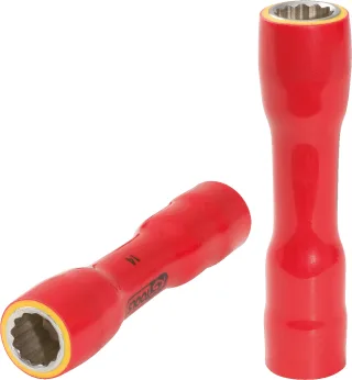 KS Tools 3/8" Stecknuss mit Schutzisolierung, XL - 117.3858