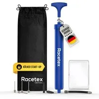 Racetex Luftpumpe Racetex Ballpumpen Set [inkl. Zubehör] (Fußball Pumpe Set), ⚽UNSERE EMPFEHLUNG