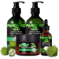 ALIVER Haarpflege-Set Shampoo Conditioner Haarmaske Haaröl Rizinus Vegan