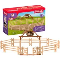 Schleich® Spielwelt HORSE CLUB, Pferdekoppel mit Eingangstor (42434), Made in Germany
