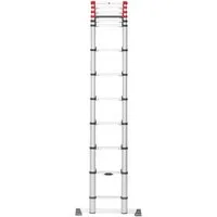 Hailo Teleskopleiter FlexLine, Alu-Sicherheits-Teleskopleiter 13 Sprossen