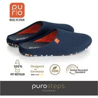 purosteps Casa-Eco Hausschuh Hergestellt aus recycelten PET Flaschen, Handgefertigt, Naturkautschuk