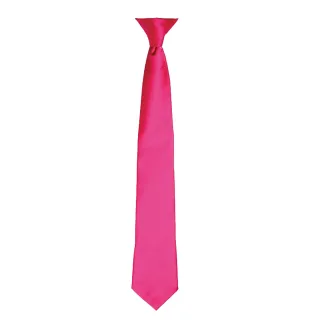 Premier Colours Herren Satin Clip Krawatte (2er Pack) (Hot Pink)
