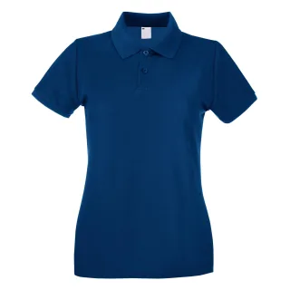Fruit of the Loom - Poloshirt für Damen kurzärmlig (Marineblau)