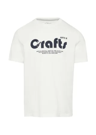 s.Oliver Red Label - T-Shirt mit Frontprint weiß - Gr. - XXL