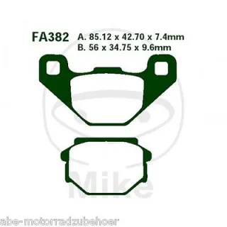 EBC Bremsbeläge hinten Sachs ZX 125 2T Bj 1997-2002
