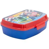 Hot Wheels Lunchbox Lunchbox Kinder Brotdose für Schule Freizeit und Ausflug, Polyethylen