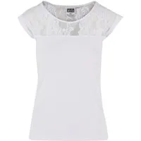 URBAN CLASSICS Kurzarmshirt Urban Classics Damen Ladies Top Laces Tee (1-tlg)
