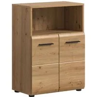 xonox.home Stauraumschrank Artisan Oak Nachbildung Melamin beschichtet modern 60x80x30 cm