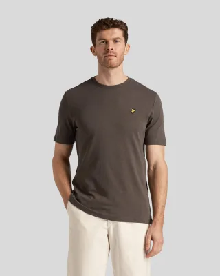 Herren-Lyle & Scott Chunky Slub T-Shirt in Grau