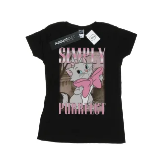 Disney - "Aristocats Marie Simply Purrfect Homage" T-Shirt für Damen (Schwarz)