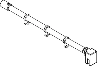 Kermi Stabilisierung Raya SST901200 silber hochglanz, ZDSST90RA120VK ZDSST90RA120VK