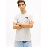 Tommy Jeans T-Shirt TJM SLIM FIT ESSENTIAL FLAG mit Rundhalsausschnitt