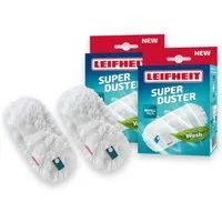 Leifheit Staubwischer Staubbezug für den SUPERDUSTER im 2er-Set (2-St), langlebig, waschbar, starke Reinigung und Bindung von Staub