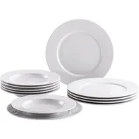 KAHLA Tafelservice Aronda 12tlg. (12-tlg), 6 Personen, Porzellan, Made in Germany